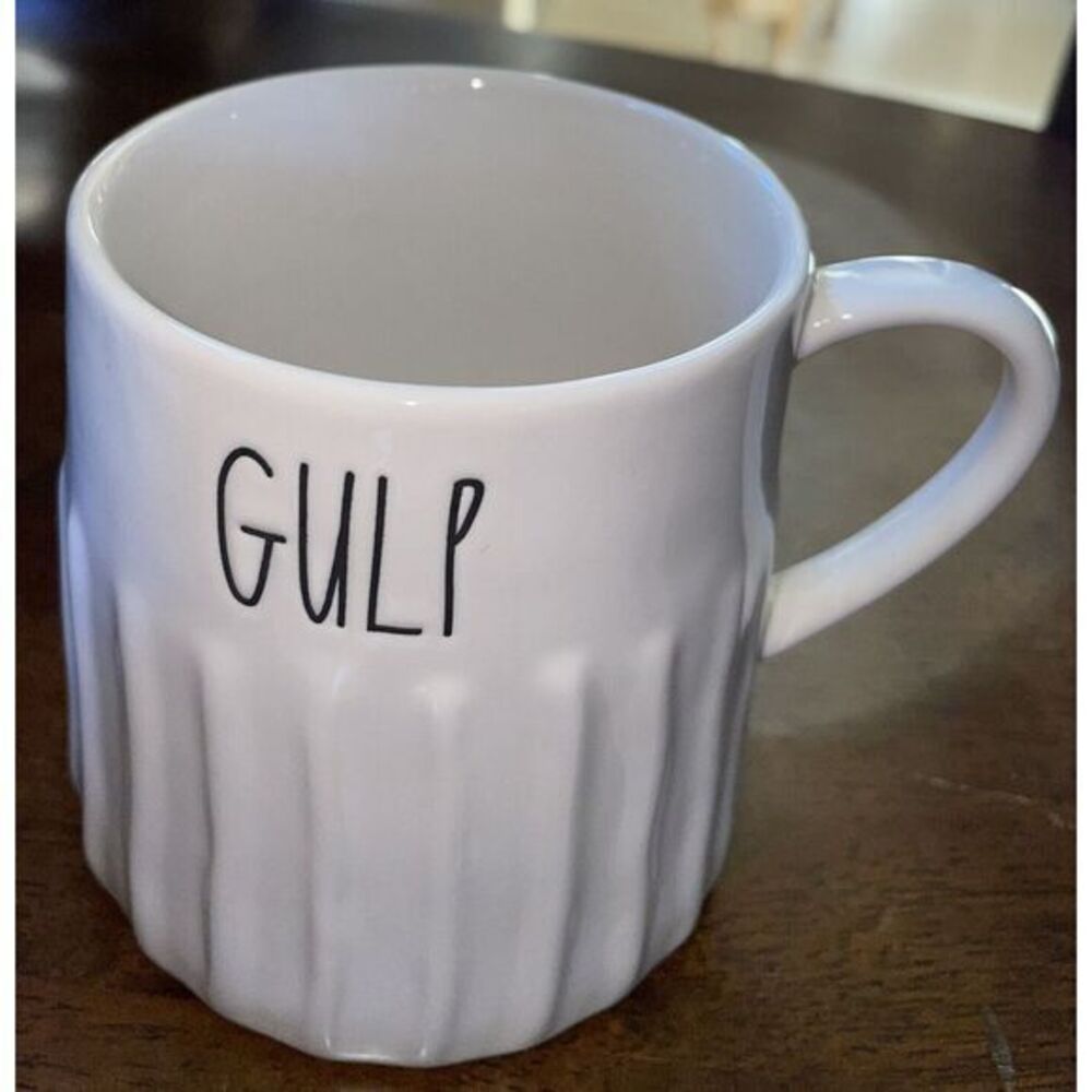 Rae Dunn "Gulp" Cream Color Coffee Tea Mug Cup By Magenta‎